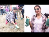 Anushka Sharma Cleaning Versova Beach As Part Of Narendra Modi Swachh Bharat Abhiyan