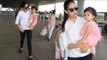 Mira Rajput with her CUTE daughter Misha spotted at Mumbai airport