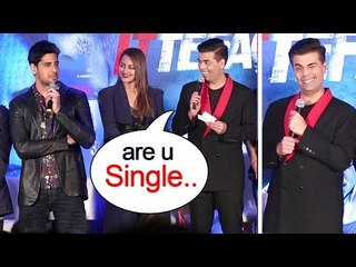 Karan Johar's UNEXPECTED Question SHOCKS Sidharth Malhotra