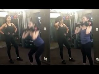 Katrina Kaif & Alia Bhatt Hard Gym Workout Together