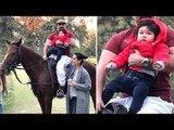 Taimur Ali Khan's CUTE Horse Riding With Papa Saif & Mommy Kareena At Pataudi Palace
