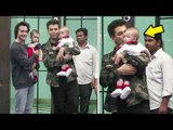 Karan Johar's CUTE Moments With Twin Babies Yash & Ruhi In Public