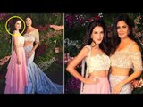 Katrina Kaif With HOT Sister Isabel Kaif At Virat Kohli Anushka Sharma's Wedding Reception 2017