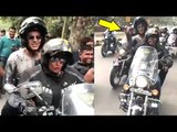 Akshay Kumar Goes On A Bike Ride With Female FAN To Promote Padman