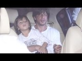 Shahrukh Khan Holding CUTE Son Abram Khan At Karan Johar's Babies Birthday Party 2018