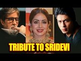 Amitabh Bachchan & Shahrukh Khan Pay Their EMOTIONAL Tributes to Sridevi