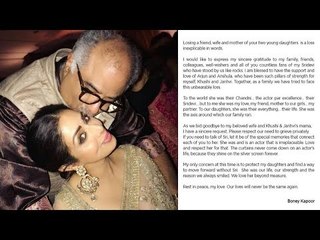 Boney Kapoor's HEARTFELT NOTE On Life Without Sridevi Will Make You CRY