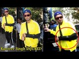 INJURED Ranveer Singh SPOTTED At a Dubbing Studio in Bandra | Gully Boy