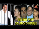 Jacqueline Fernandez, Aayush Sharma, David Dhawan, Arbaaz Khan Visit Salman Khan's Residence