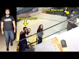 Arjun Kapoor ENJOYES Movie With Cousin Mohit Marwah At PVR Juhu