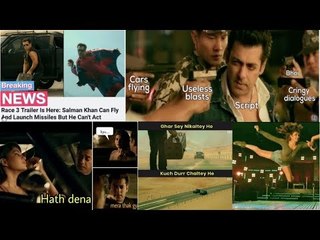 RACE 3 Trailer Inspired MEMES | Whatsapp Status and FUNNY Jokes Video