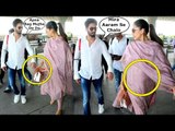 Shahid Kapoor Shows LOVE & CARE For Pregnant Wife Mira Rajput | Spotted At Mumbai Airport
