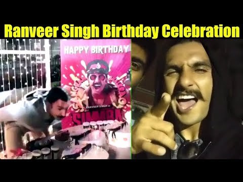 Ranveer Singh Celebrates His BIRTHDAY On The Sets Of SIMMBA Movie With Rohit Shetty & Team