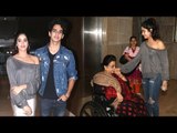 Jhanvi Kapoor & Ishaan Khattar With Grand Mother Nirmal Kapoor Attend Dhadak Movie Special Screening