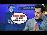 Amitabh Bachchan SHOCKING REACTION On Salman Khan Hosting KBC
