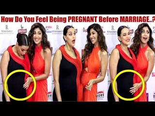 Shilpa Shetty Makes FUN Of Neha Dhupia's PREGNANCY Before Marriage At Grand Finale of Miss Diva 2018