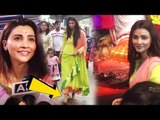Salman Khan's GIRL Daisy Shah WALKS WITHOUT SANDALS Till Lalbaugcha Raja GANPATI | Before Visarjan