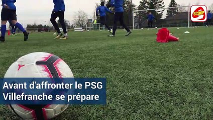 Coupe de France : dernier entrainement pour Villefranche-Beaujolais avant la réception du PSG