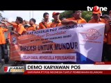 Ratusan Karyawan PT Pos Indonesia Berunjuk Rasa