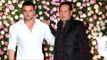 Salman Khan's Father Salim Khan with Sohail Khan At Kapil Sharma & Ginni Chatrath Wedding Reception