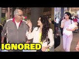 Jhanvi Kapoor IGNORES Sister Khushi Kapoor With Father Boney Kapoor At Mumbai Airport