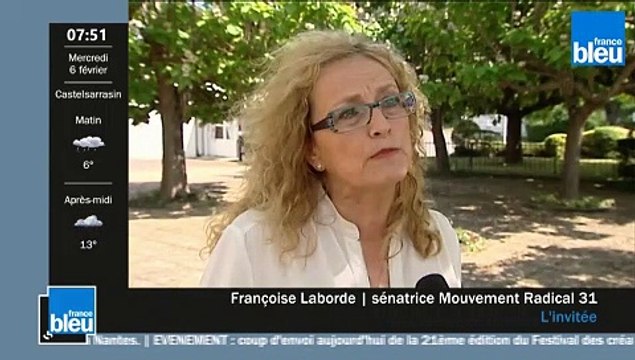Françoise Laborde , sénatrice de Haute-Garonne , invitée de France Bleu Occitanie