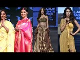 Kriti Kharbanda, Divya Khosla Kumar,SACRED GAMES KUCKOO walk ramp at Lakme Fashion Week Summer 2019