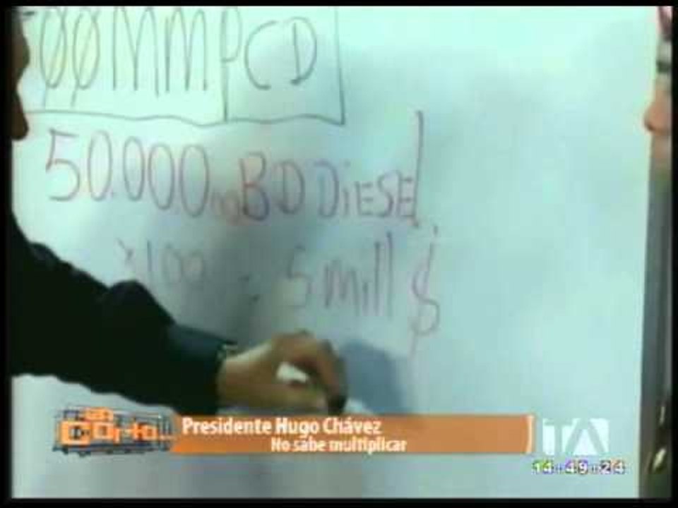 chavez no sabe multiplicar