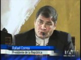 Presidente Correa critica destitucion Lugo