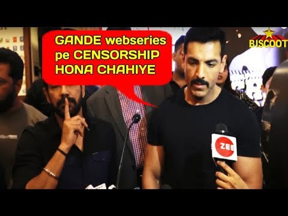 JOHN ABRAHAM angry on Vulgar Web series in India |BOOK CRIME PATROL LAUNCH |