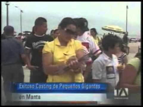 El casting de Pequeños Gigantes en Manta fue todo un éxito