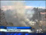 Incendios en los valles de Quito