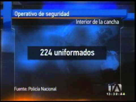 Listo el operativo de seguridad para el partido Ecuador vs. Paraguay