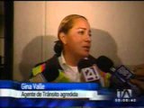 Agente de tránsito fue agredida por hombres en Guayaquil