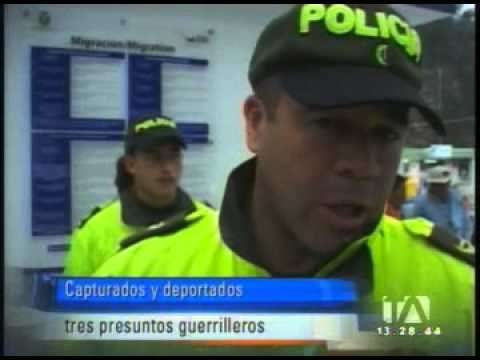 Tres supuestos guerrilleros detenidos y deportados a Colombia