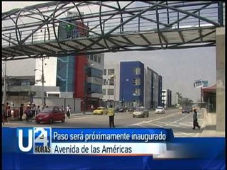 Unidad 24: Paso peatonal en la Aveniada de las Américas será próximamente inagurado