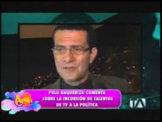 'Polo' Baquerizo: "Los comunicadores también tienen derecho de entrar a la política"