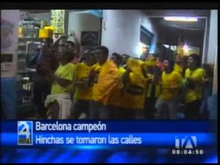 Guayaquil vivió intensamente el triunfo de Barcelona