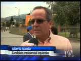Rafael Correa y Alberto Acosta no participarán en el debate presidencial de hoy