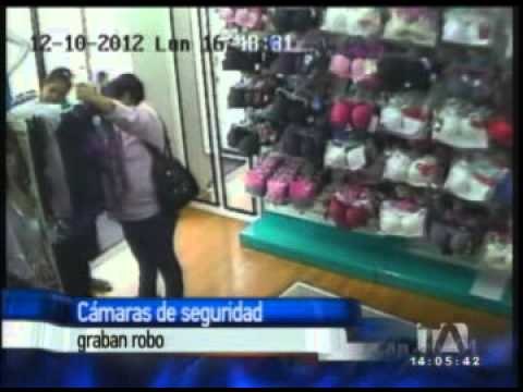 Cámaras de seguridad graban robo en Ibarra