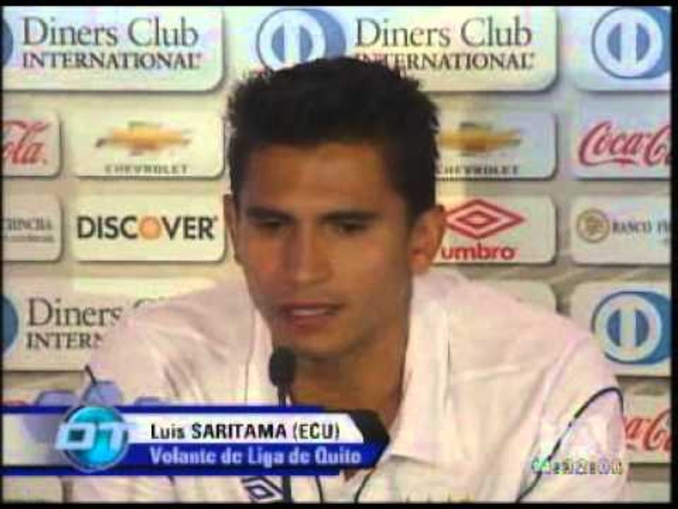 Liga de Quito presentó a Luis Fernando Saritama como nueva contratación