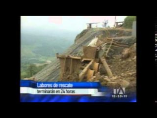 Se terminan las esperanzas de hallar sobrevivientes en Ponce Enríquez