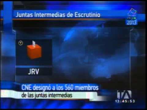 CNE designó a los 560 miembros de las juntas intermedias