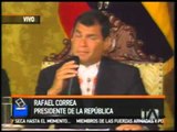 Discurso del presidente Rafael Correa, desde el Salón Amarillo de Carondelet