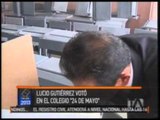 Candidatos al sillón de Carondelet ejercieron su derecho al voto