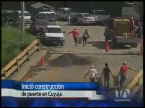 Caída de puente Cuyuja que une vía Papallacta-Baeza genera malestar