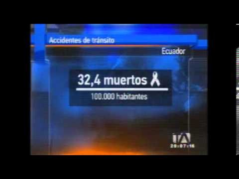 Accidentes de tránsito en Ecuador causan más de 55 mil víctimas por año