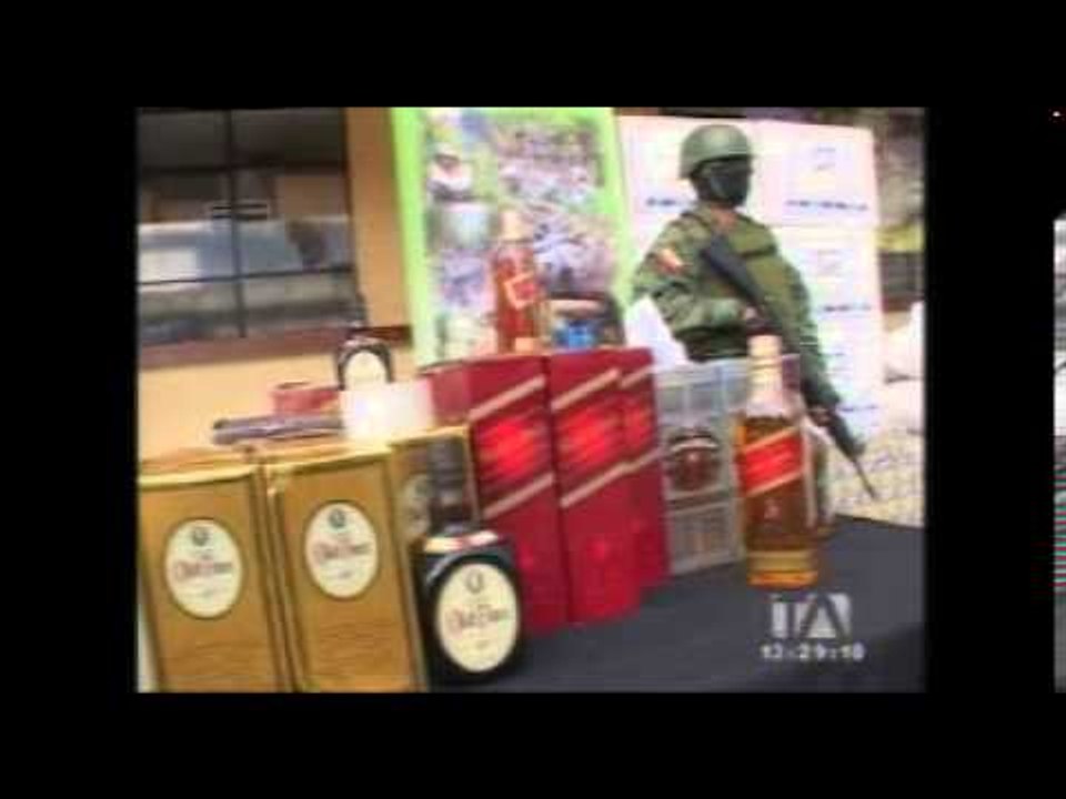Contrabando de licor y armas