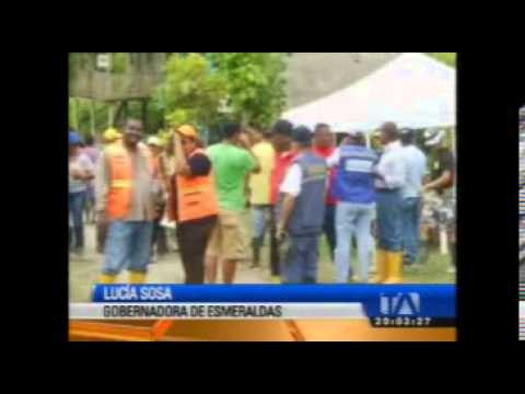 Se han rescatado siete de las 13 víctimas del deslave en Esmeraldas