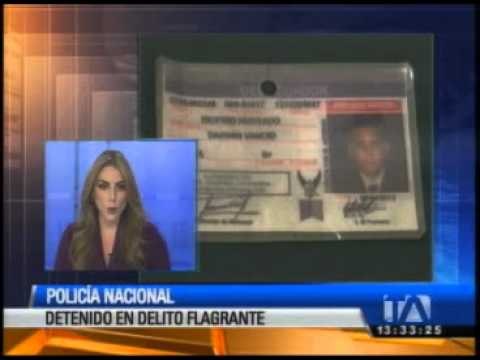 Policía cómplice de delincuente fue capturado.